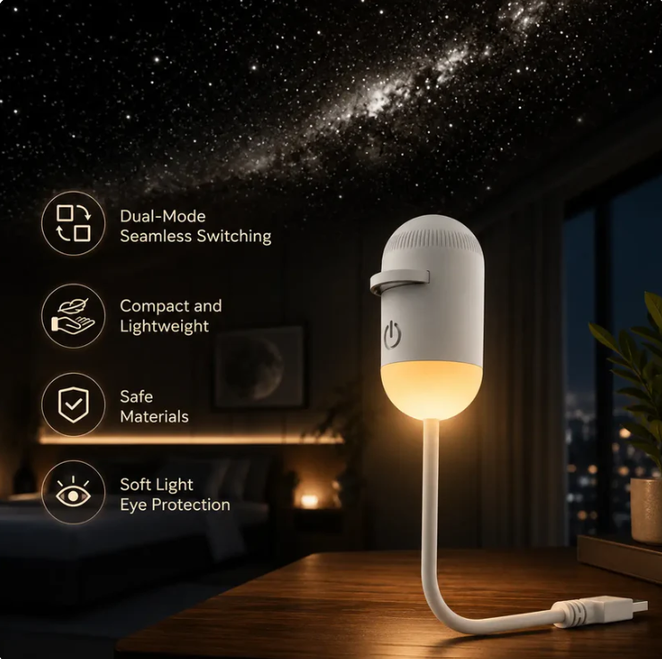360° Flexible USB Galaxy & Moon Night Light Projector