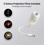 360° Flexible USB Galaxy & Moon Night Light Projector
