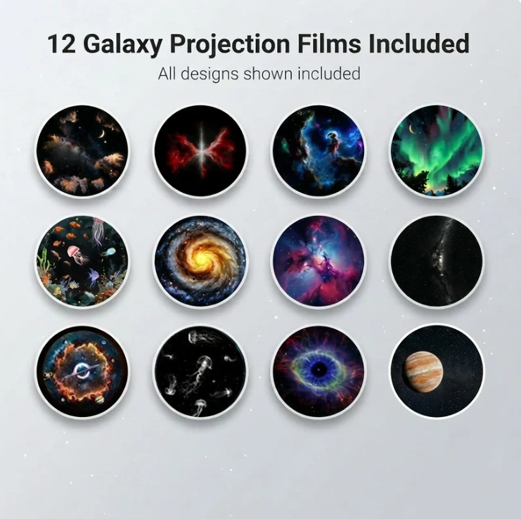 360° Flexible USB Galaxy & Moon Night Light Projector