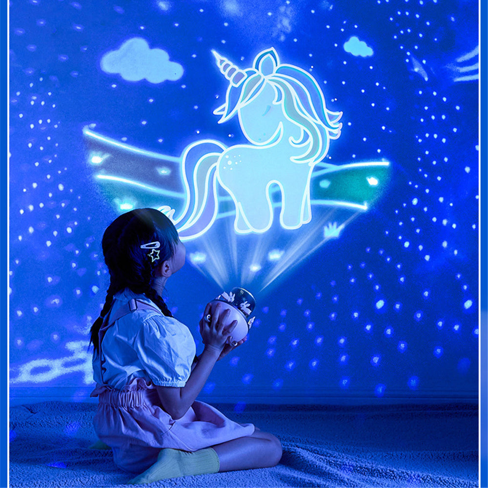Kids Galaxy Projector Lamp & White Noise Music Machine (12 Film Sets)